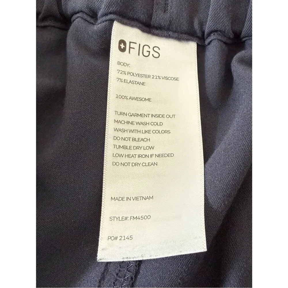 Figs Pisco Basic Scrub Pants Mens Sz M Blue Medical Doctor PO2145